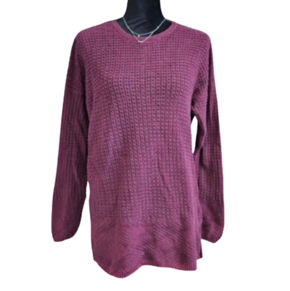 Eight Eight Eight women's large cotton long sleeve tunic sweater - Picture 1 of 6